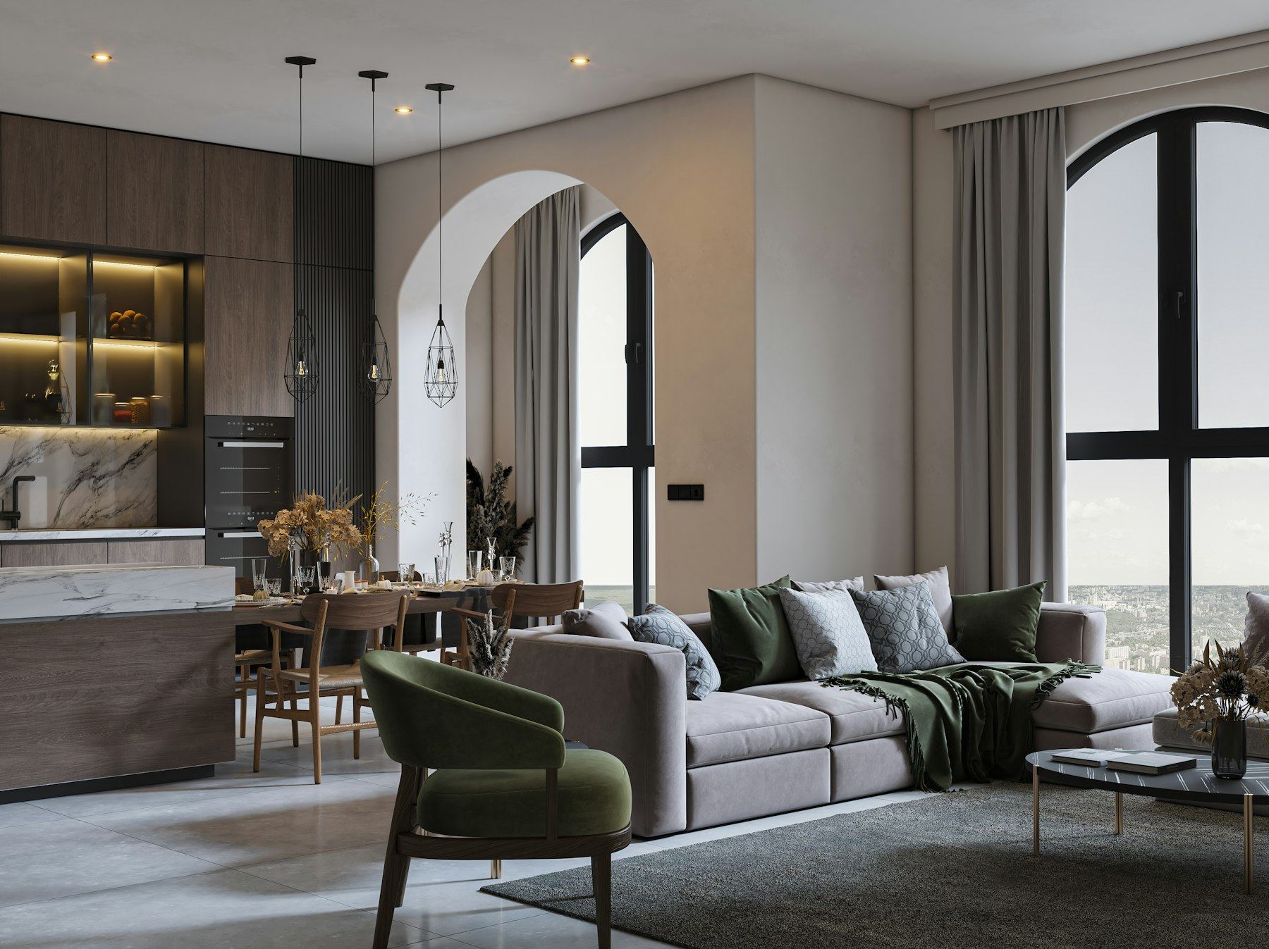 Bright, well presented living room in a professionally managed apartment